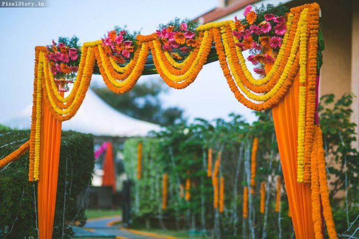 Floral mandap design
